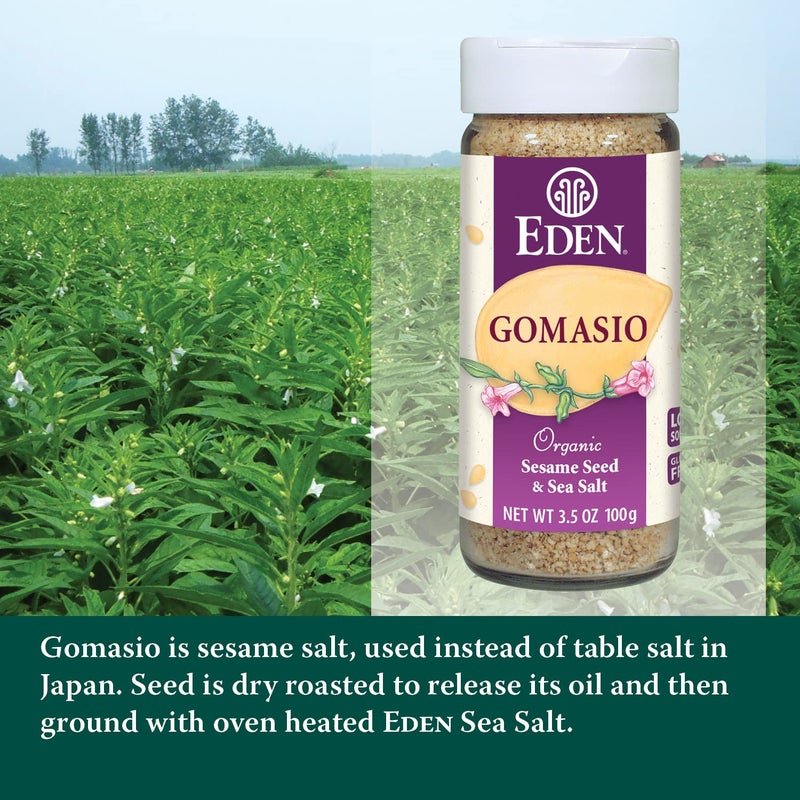 Eden Organic Gomasio, Sesame Seeds and Sea Salt, Umami, Traditional, Furikake, Seasoning, Macrobiotic, 3.5 oz (2-Pack) - Image 3